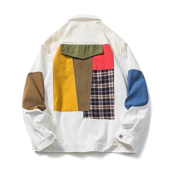 Geometrik Soyut Oversize Ceket