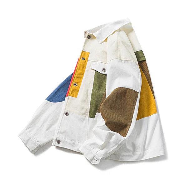 Geometrik Soyut Oversize Ceket